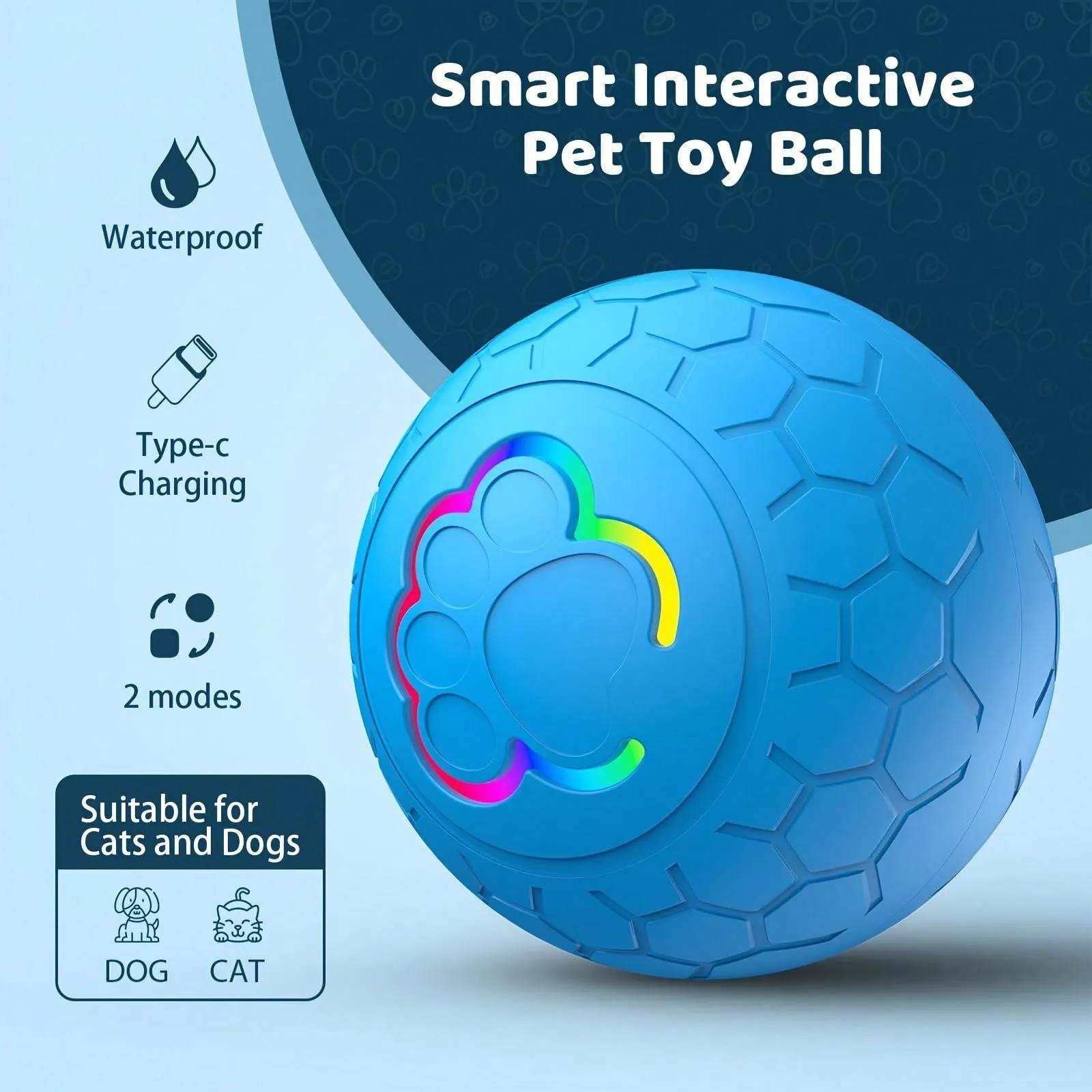Smart Pet Ball Toys Interactive Dogs Puppies Automa