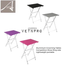 SOLD Out Aluminium Groomers Competition, Show ring-side portable grooming table 4 colours 2 sizes super lightweight foldable