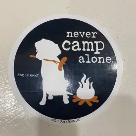 Sticker-Never Camp Alone