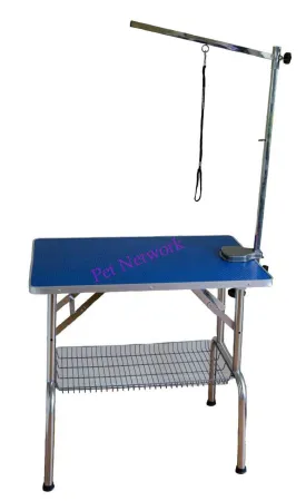 Terrier Foldable Grooming Table with Basket, Arm and Clamp - Assorted Colours