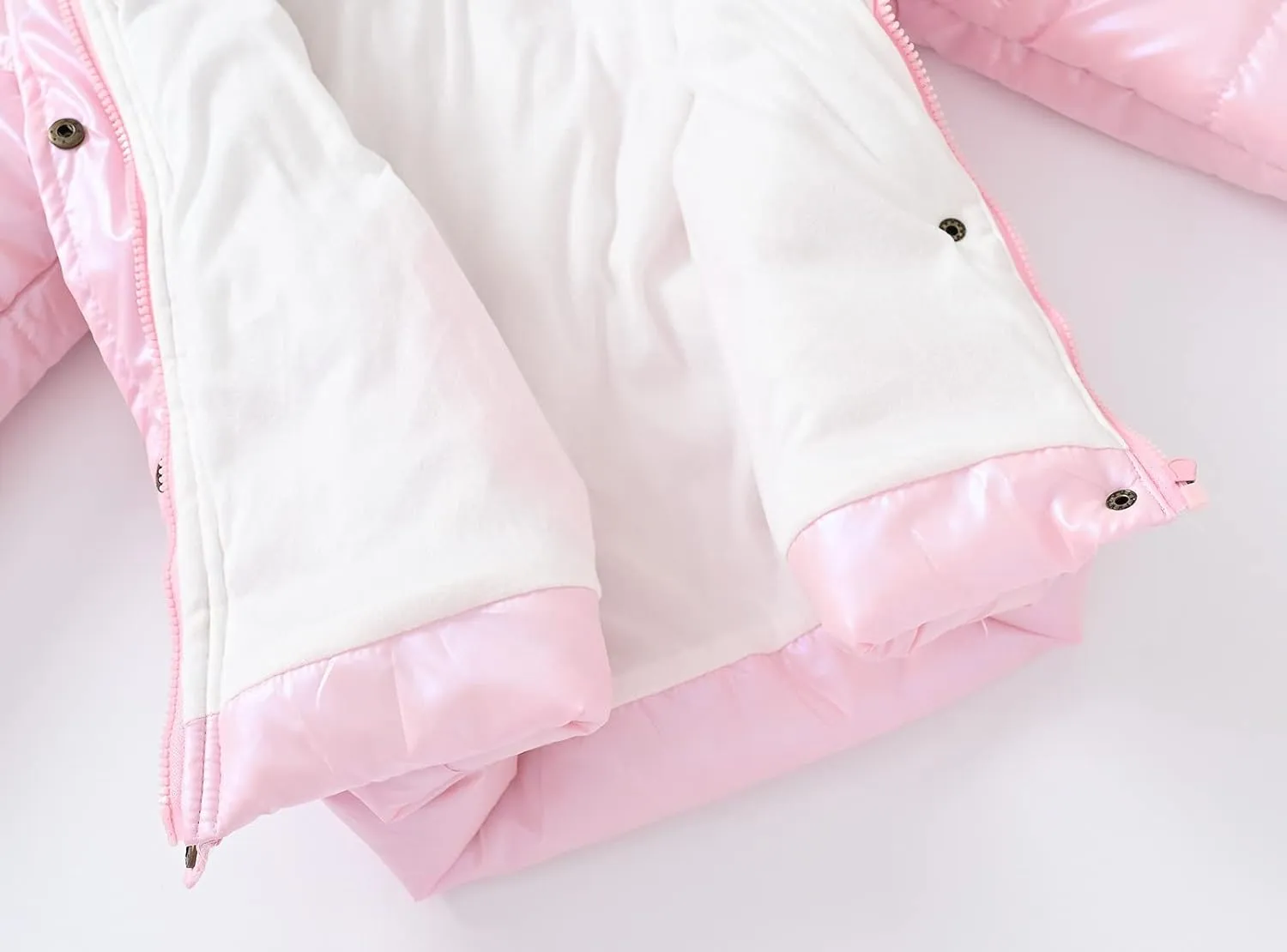 Toddler Girl's Winter Fleece Lined Long Parka Puffer Coat Insulated Ski Jacket with Fur Trim Hood Kids Down Jacket Coat