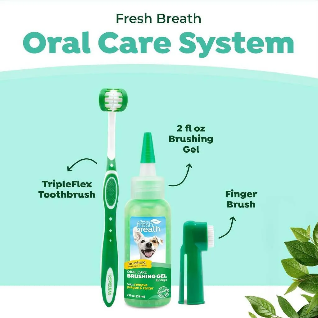 Tropiclean Fresh Breath Oral Care Kit For Dogs (Large)
