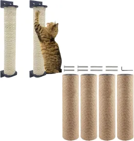 VCEPJH Cat Scratching Post for Crate Cage Mounted for Scratching and Corner Cat Scratcher Sisal Wall Mounted Scratching Board Kitty Scratch Pads for Indoor Cats Resistant Furniture Protector