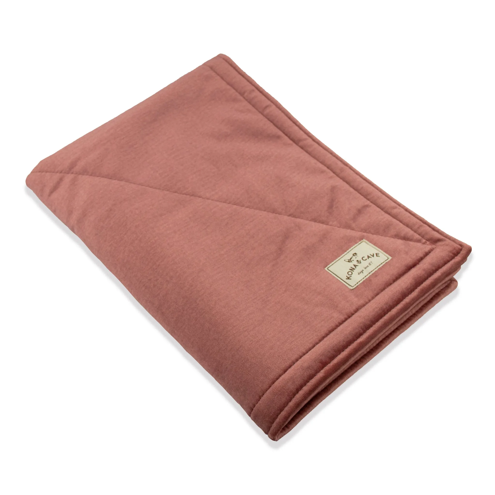 Weighted Blanket - Faux Fur and Pale Pink Velvet - Small