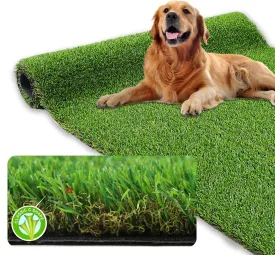 XLX TURF Realistic Artificial Grass Rug Indoor Outdoor Patio - 3ft x 5ft, Thick Fake Grass for Dogs Pet Turf Mat Decor Garden Synthetic Lawn Landscape with Drainage Hole