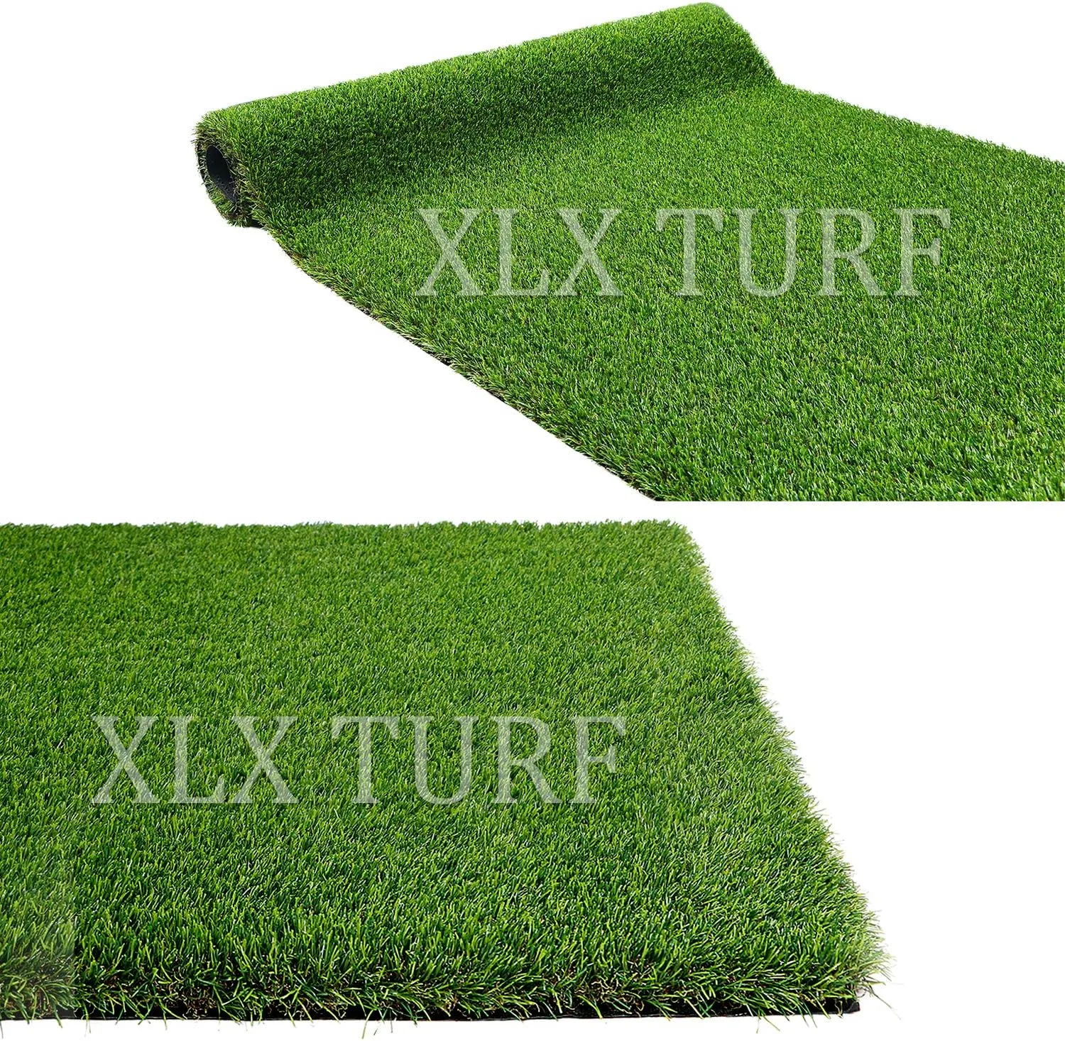 XLX TURF Realistic Artificial Grass Rug Indoor Outdoor Patio - 3ft x 5ft, Thick Fake Grass for Dogs Pet Turf Mat Decor Garden Synthetic Lawn Landscape with Drainage Hole